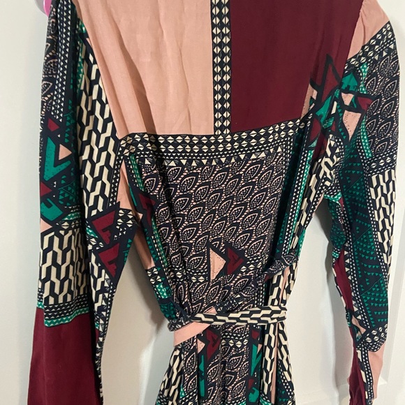 Anthropologie Porridge xs-p abstract printed wrap dress - Picture 6 of 12